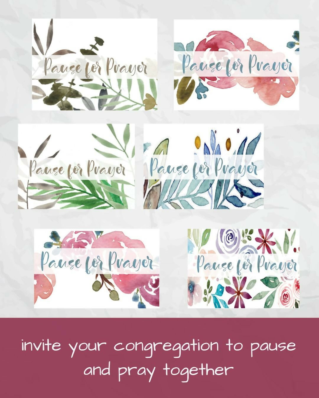"Pause for Prayer" Social Media Kit 2