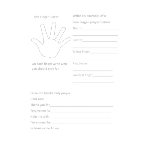 Children's sermon/lesson - When, Where, and How to Pray (Luke 22:39-46)