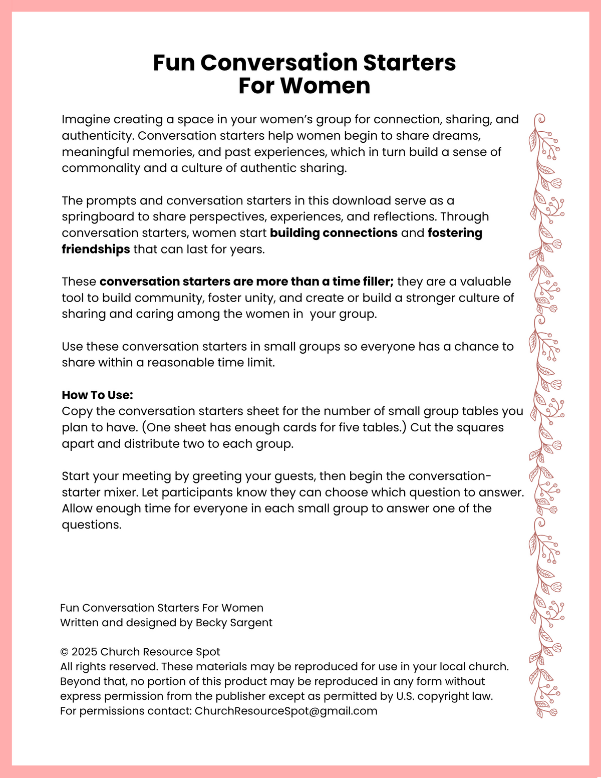 Fun Conversation Starters For Women