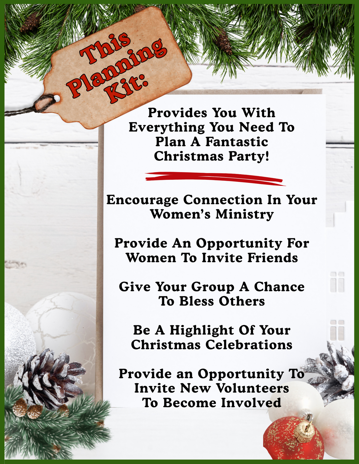 Women's Ministry Christmas Party Planning Kit