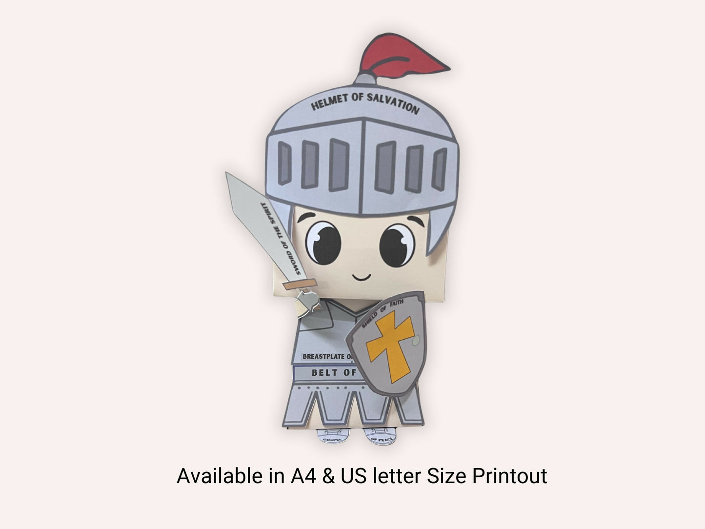 Armor of God Paper Doll Craft Activity