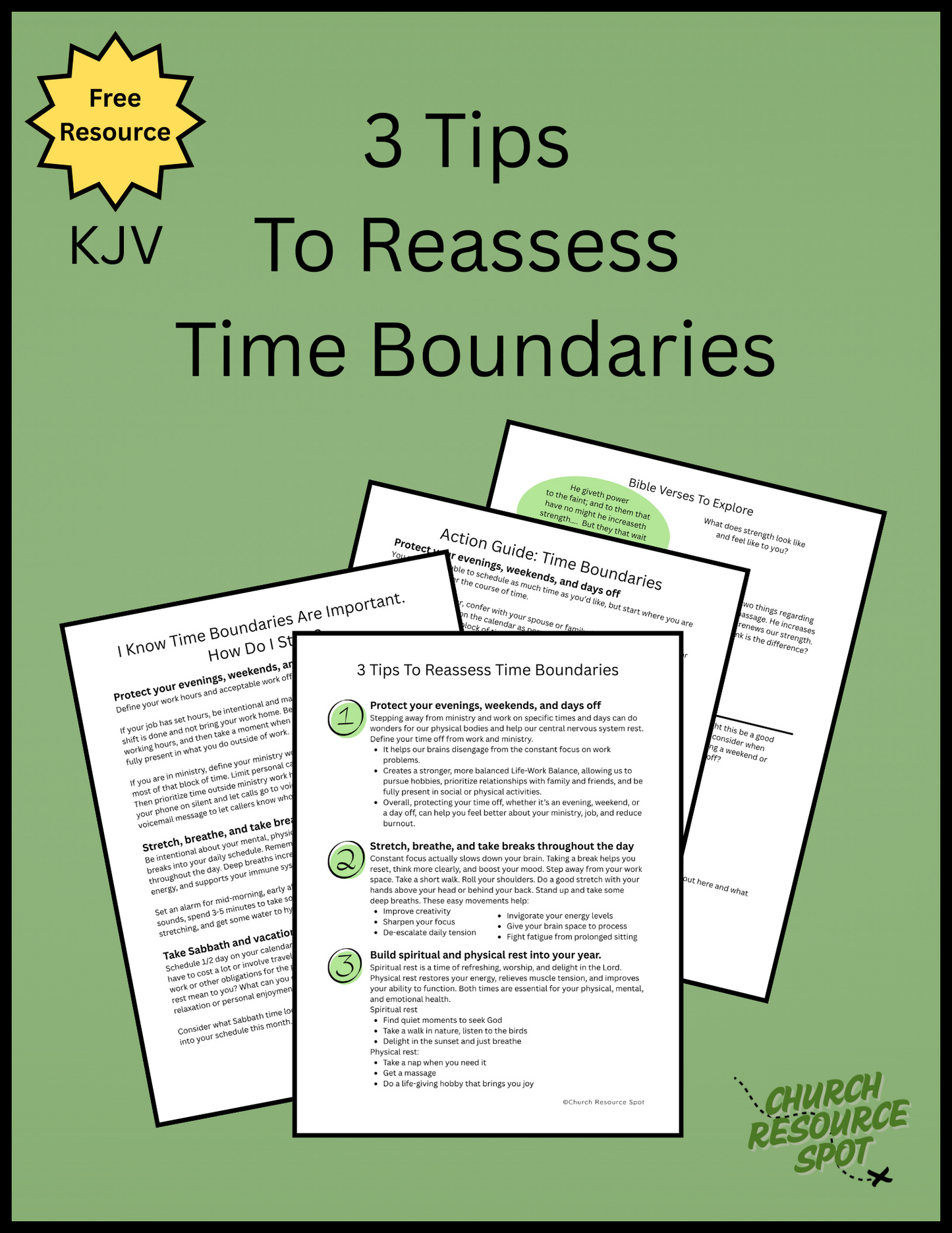 3 Tips to Reassess Time Boundaries - KJV
