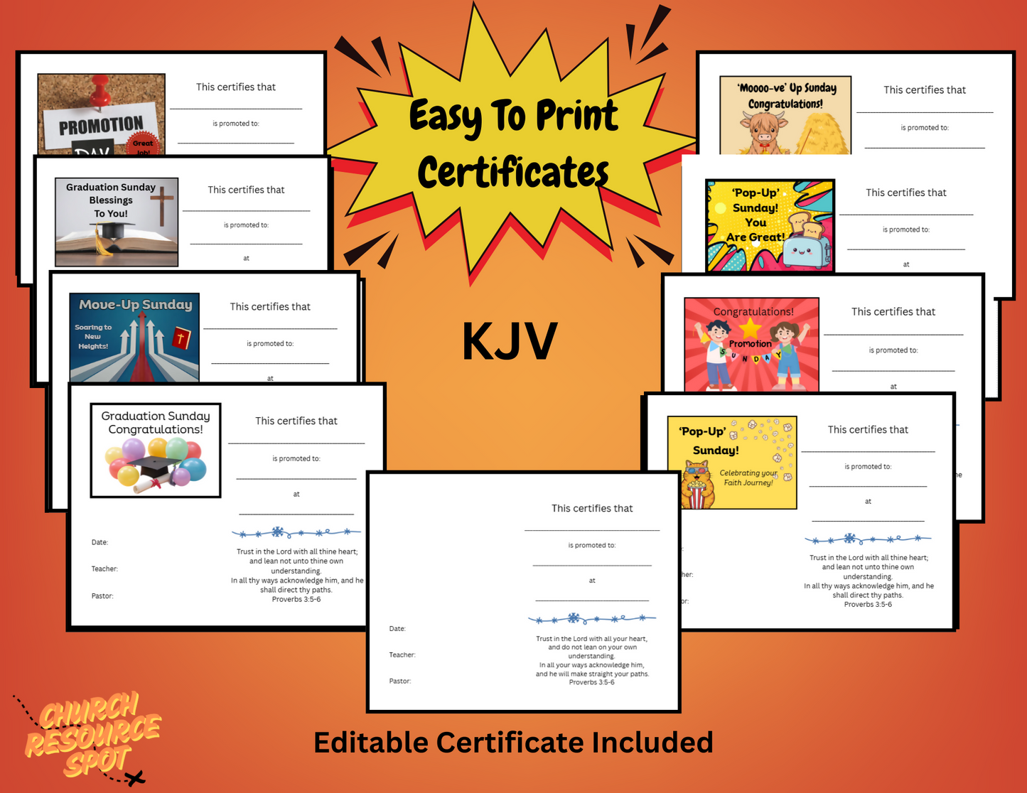 Promotion Day Printables And Graphics Bundle KJV