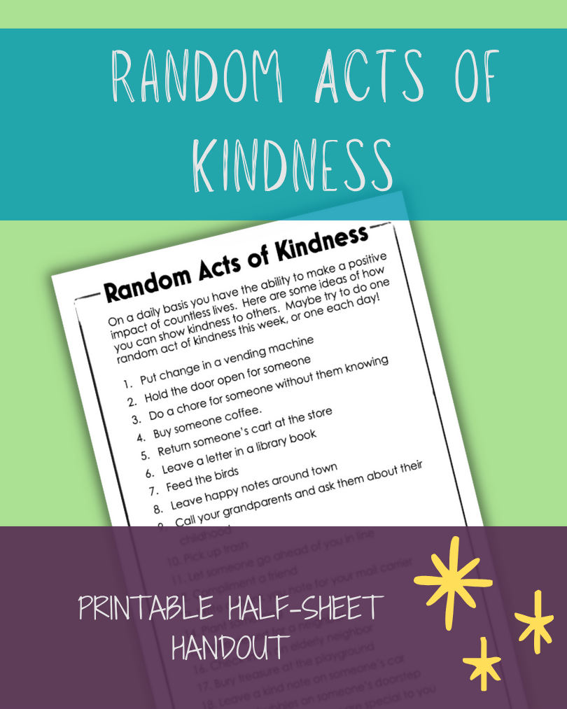Random Acts of Kindness List