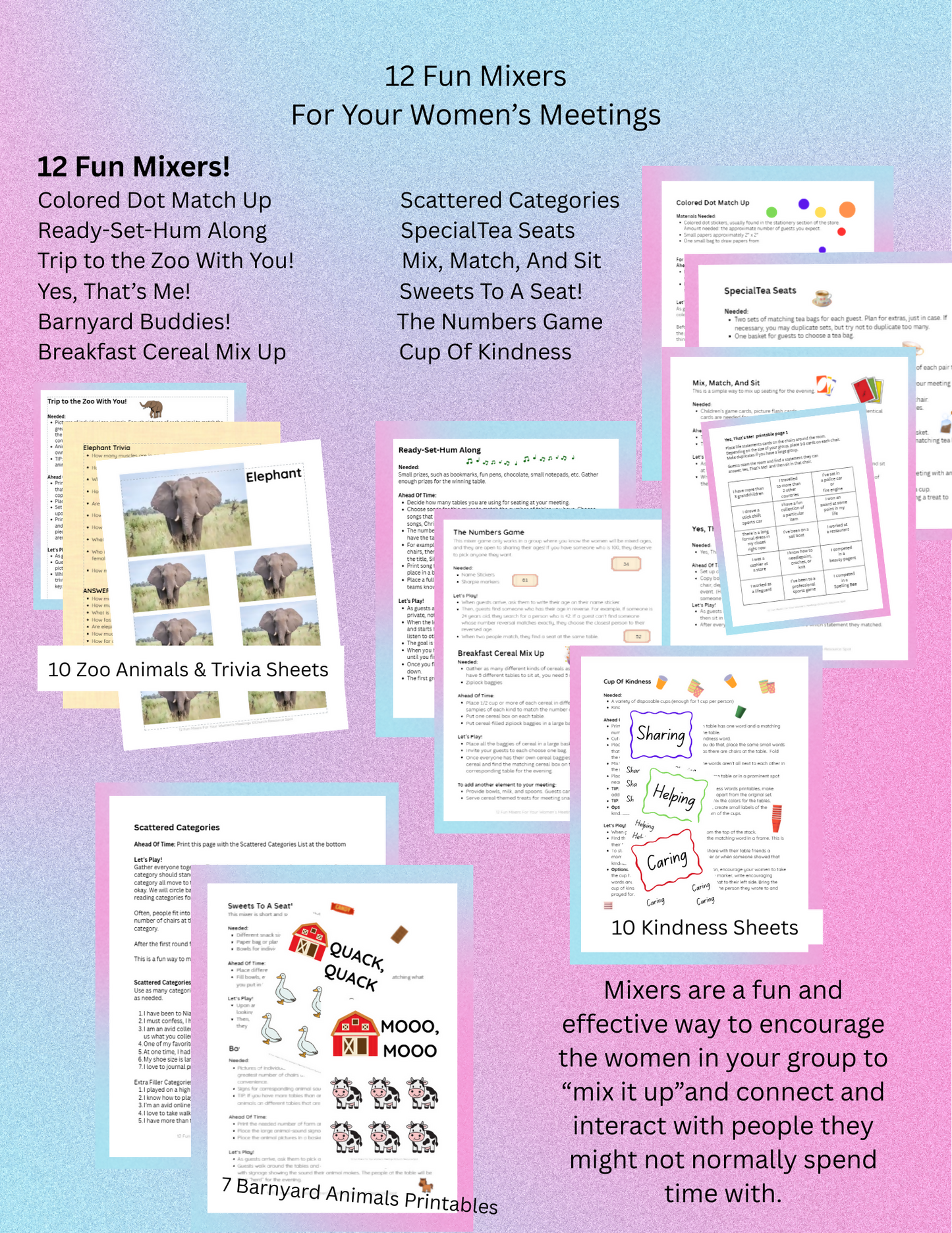 12 Fun Mixers For Your Women's Meetings