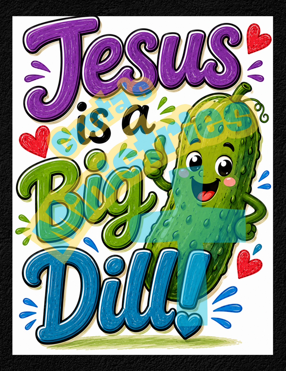 Taste and See That the Lord Is Good | Christian Classroom Posters | Food Puns