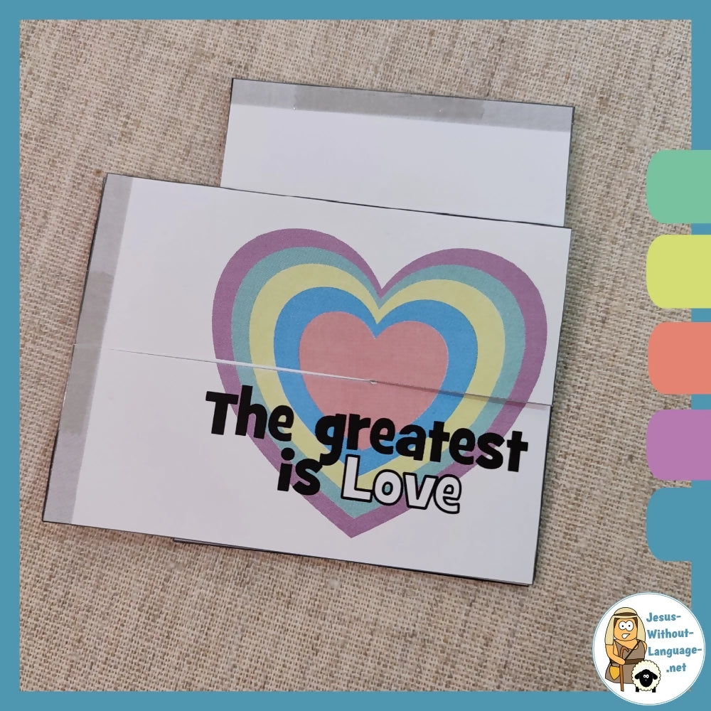 1 Corinthians 13 - Love IS | Sunday school lesson, Bible crafts, Games