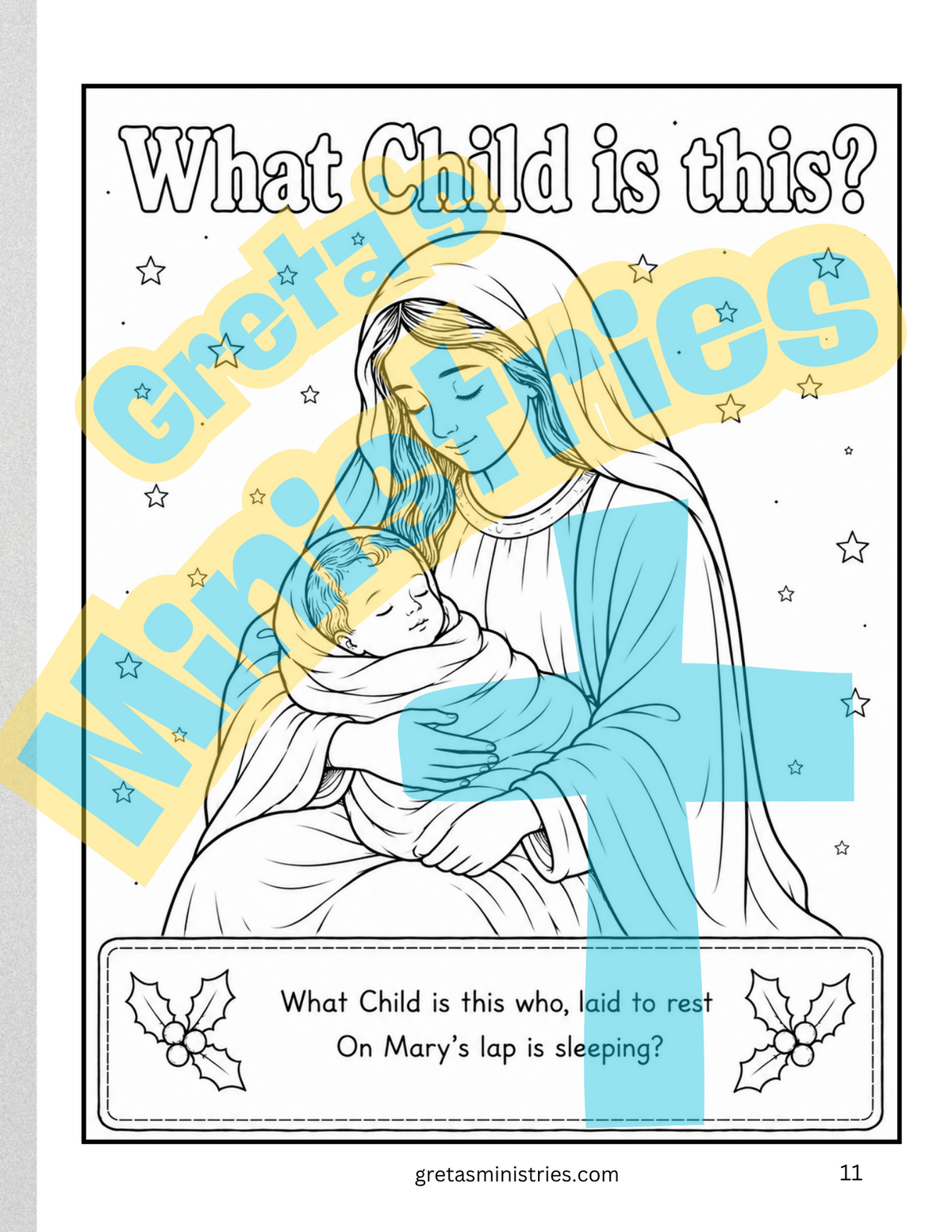 Christmas Carols & Coloring Book | Christian Christmas Songs & Coloring Pages