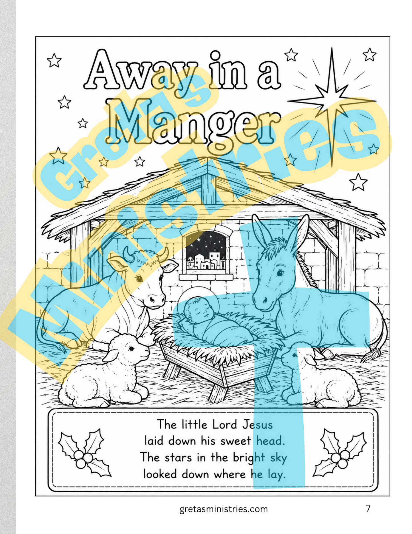 Christmas Carols & Coloring Book | Christian Christmas Songs & Coloring Pages