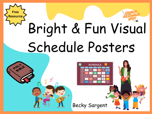 Bright & Fun Visual Schedule Posters