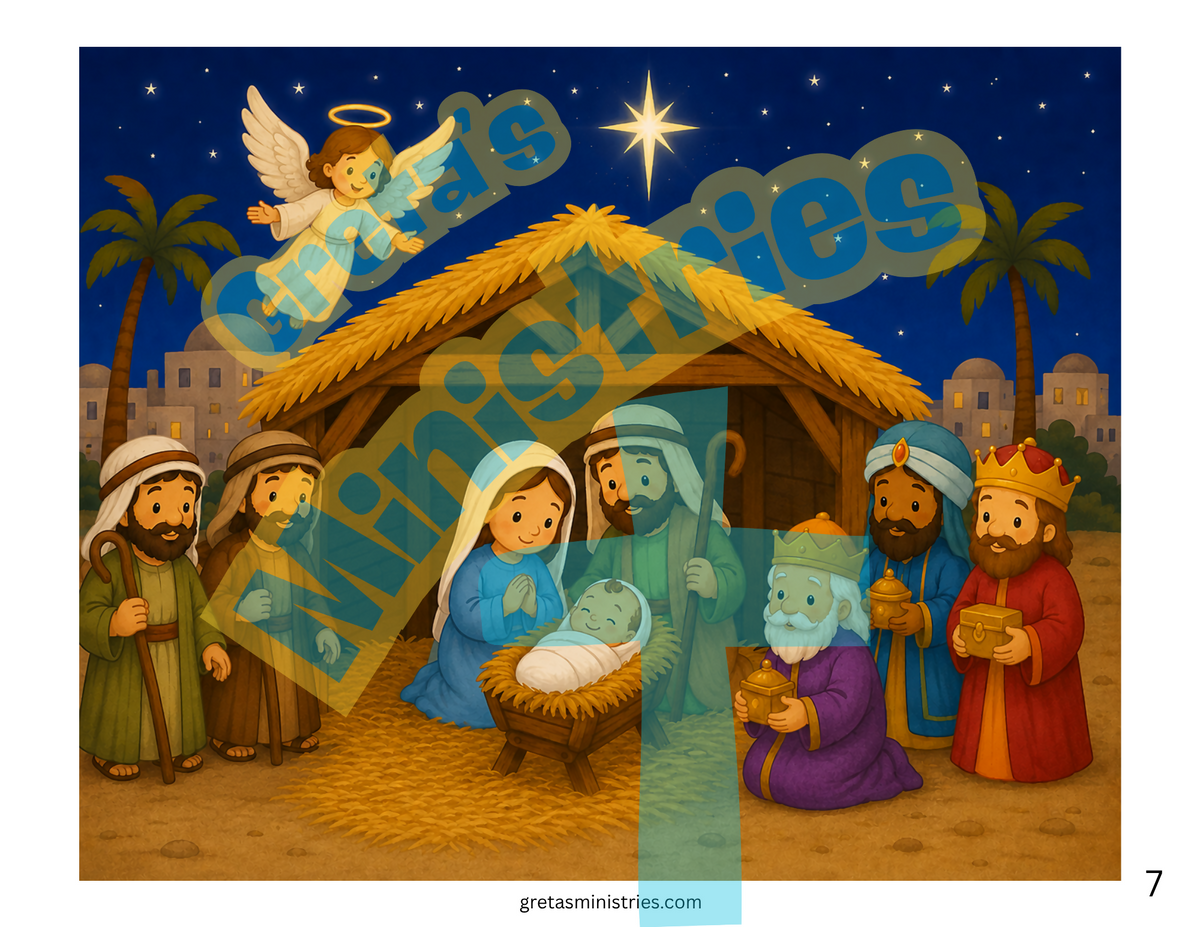 Christmas Nativity Who Is Missing? Game | Preschool–1st Grade Bible Activity