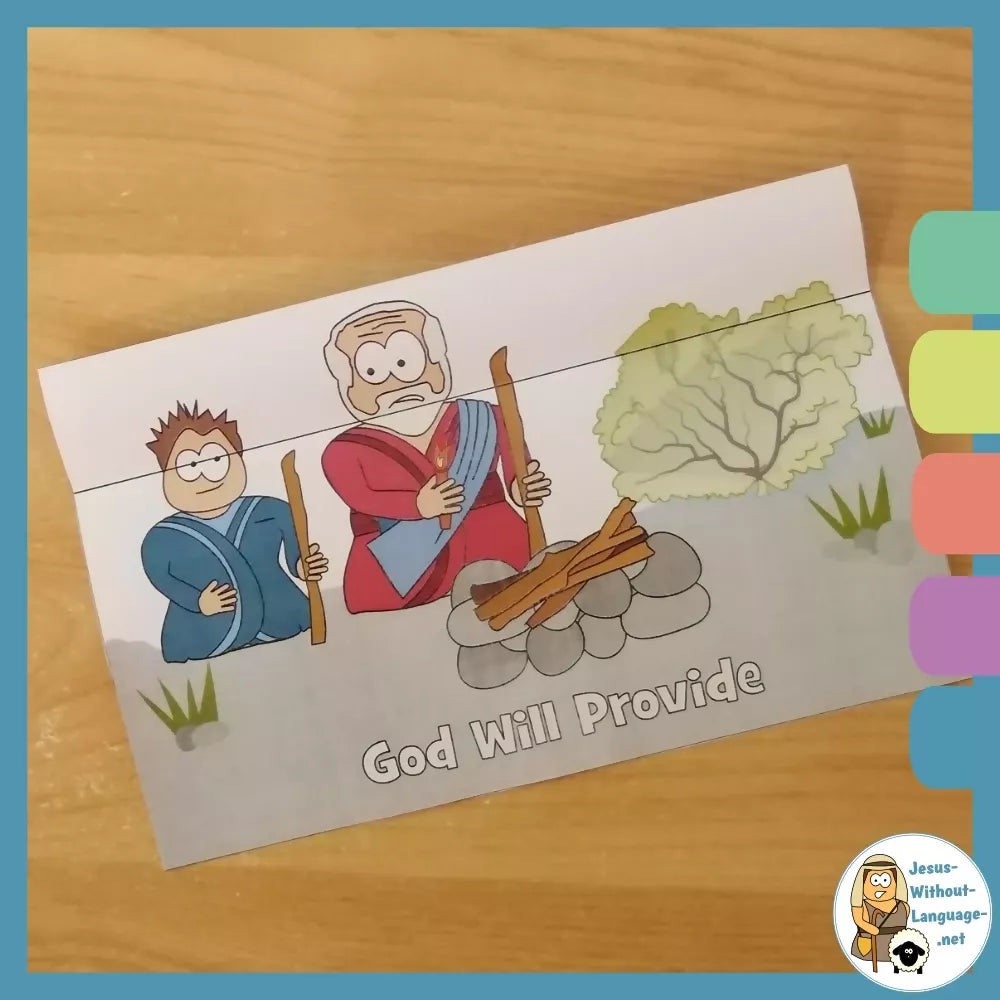 Genesis 22 - Abraham and Isaac | Ministry lesson, Bible crafts, Games