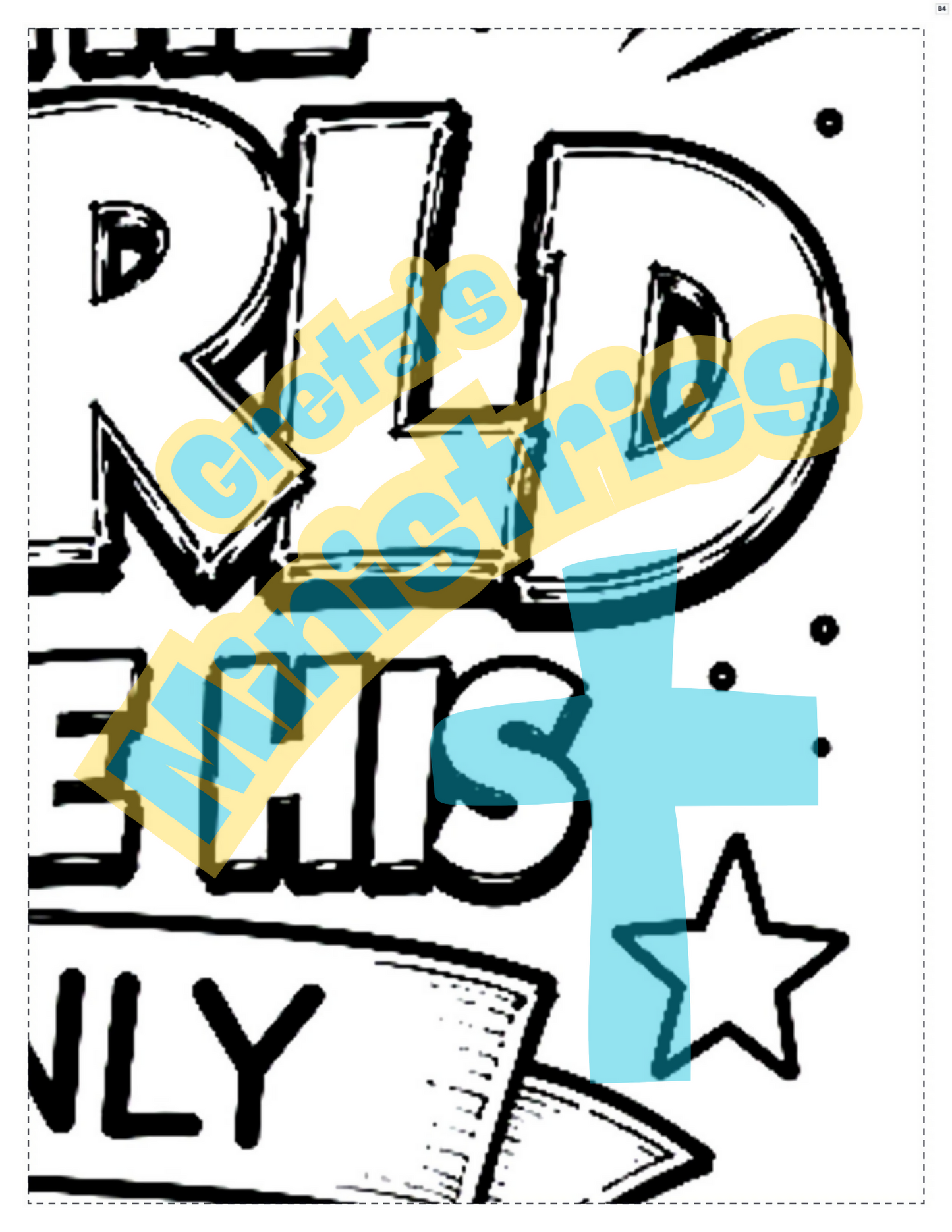 John 3:16 Collaborative Coloring Poster | Class Bible Verse Activity