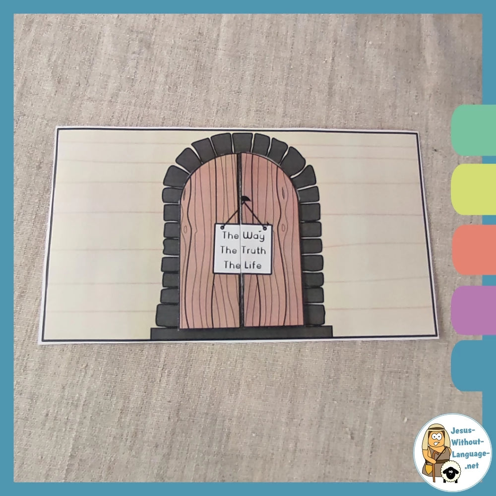 The Way, Truth and Life (John 24) Kidmin lesson with crafts and colouring