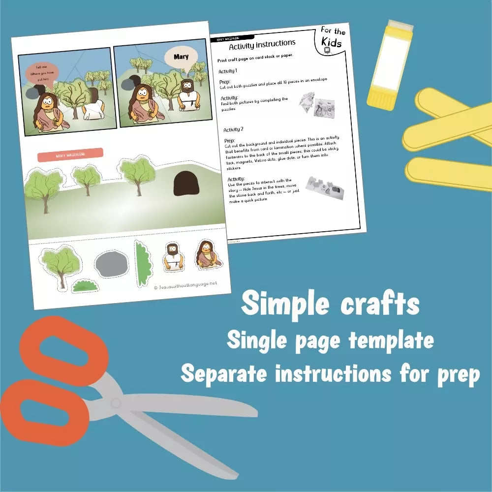 Mary Magdalene 2 printable crafts