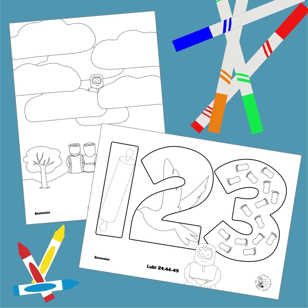 Luke 24 - Ascension | Ministry lesson, Bible crafts, Games