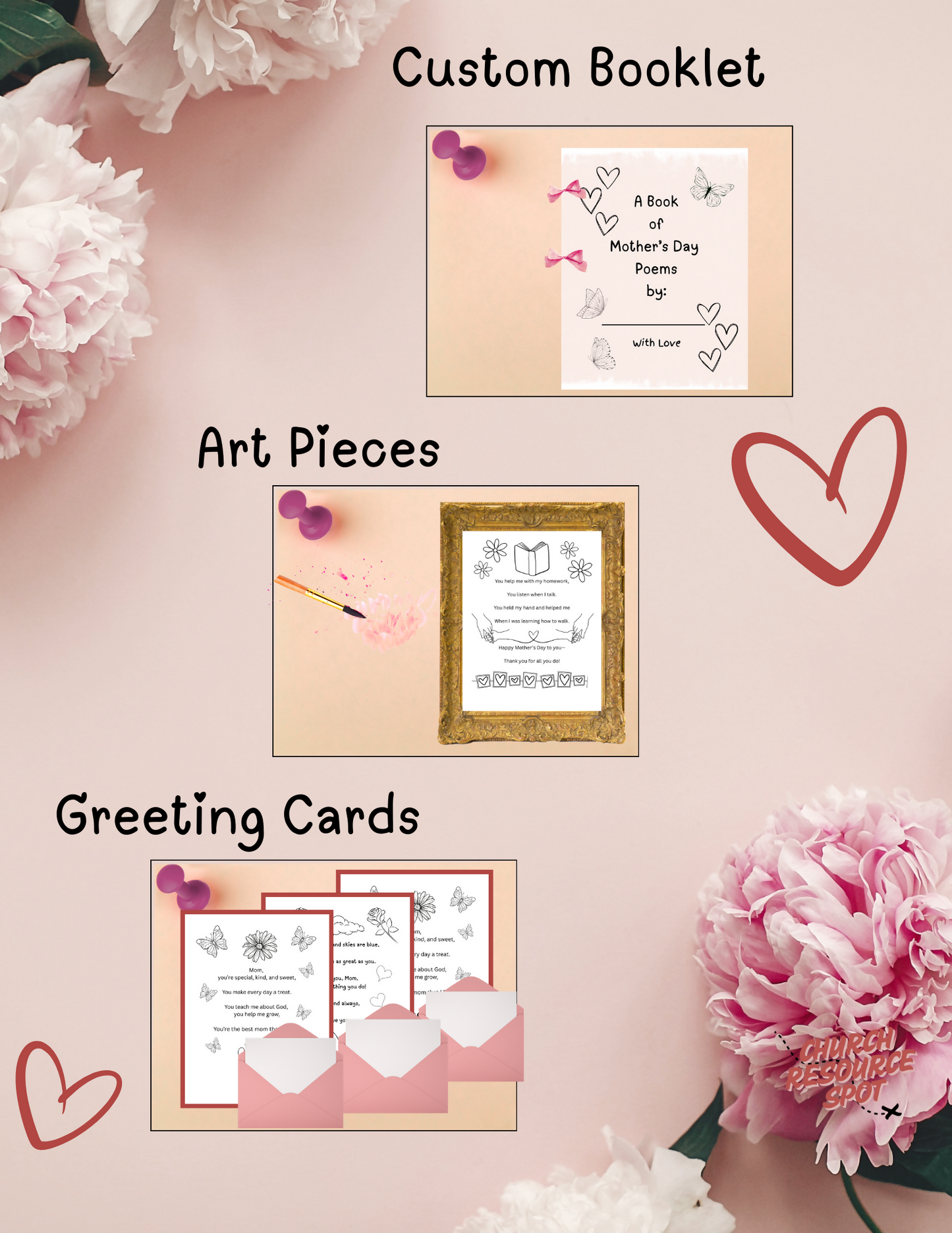 10 Mother's Day Poem Craft Sheets