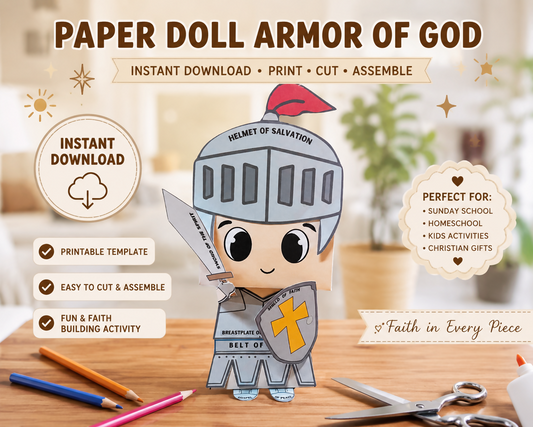 Armor of God Paper Doll Craft Activity