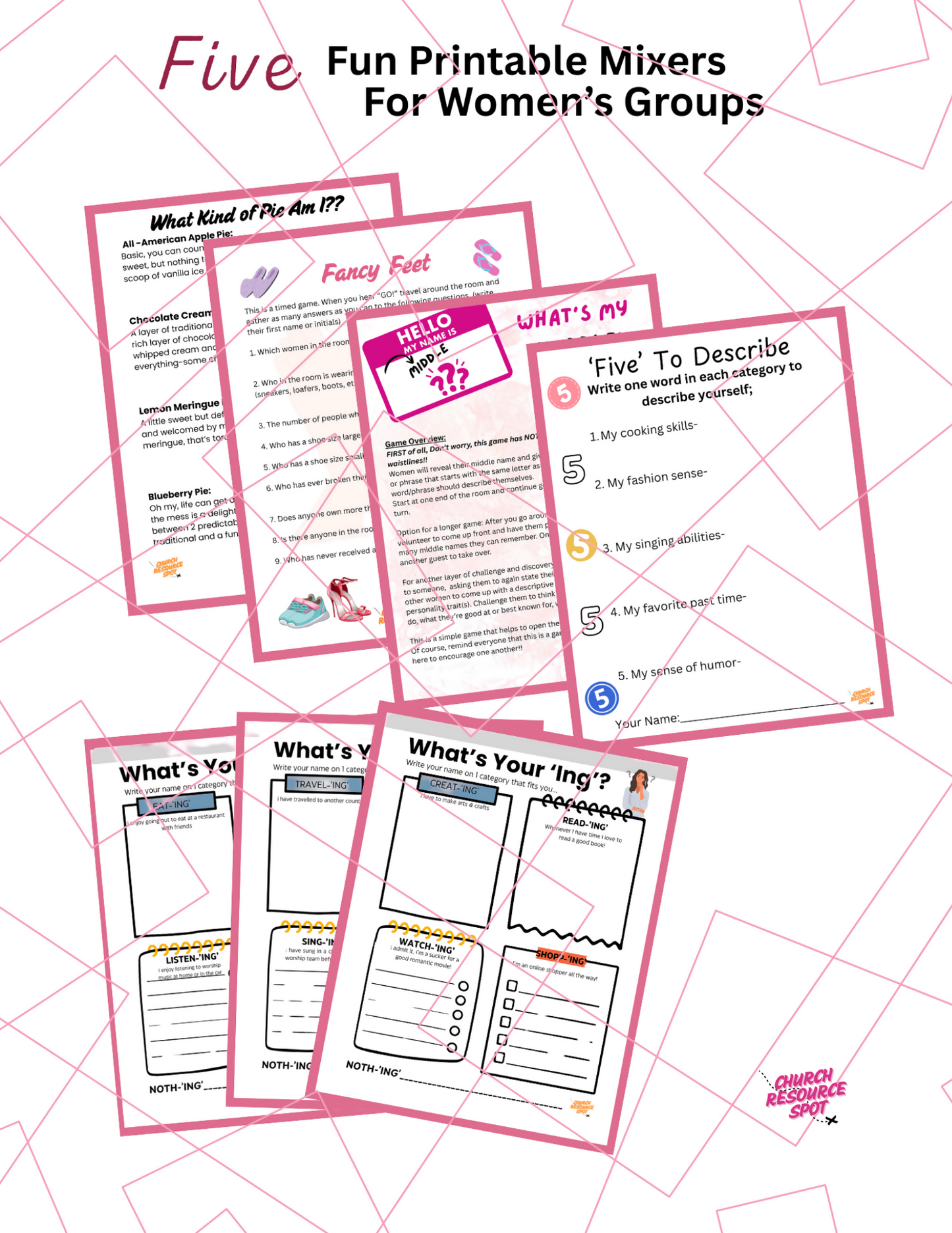 5 Fun Printable Mixers for Women’s Groups
