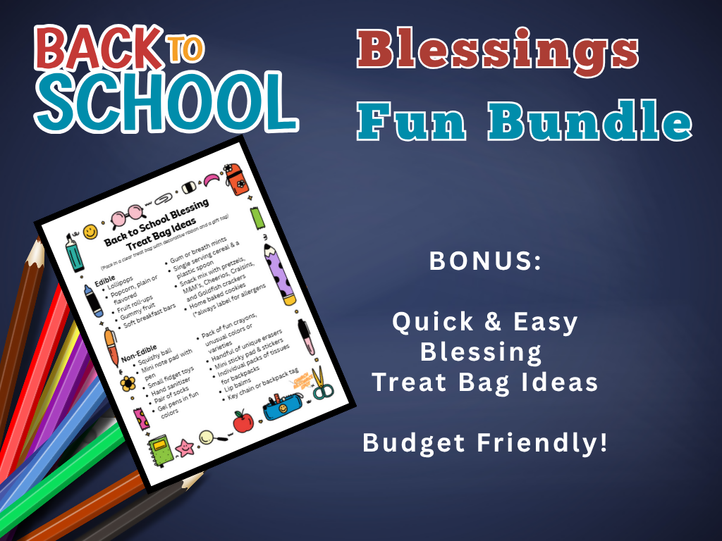 Back to School Blessings Fun KJV