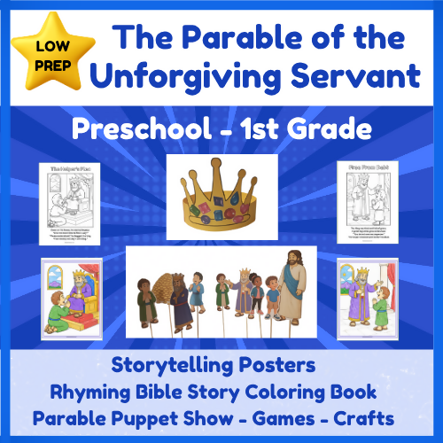 Parable of the Unforgiving Servant | Sunday School Lesson Plan | Puppets | Craft