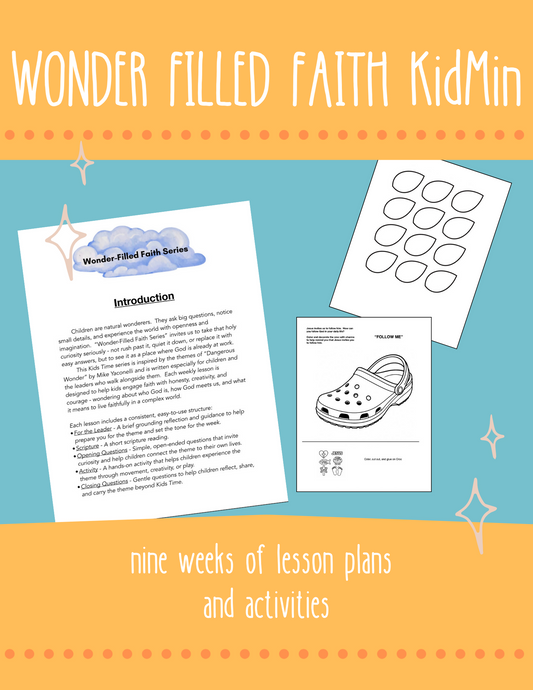 "Wonder-filled" Sunday School Lessons