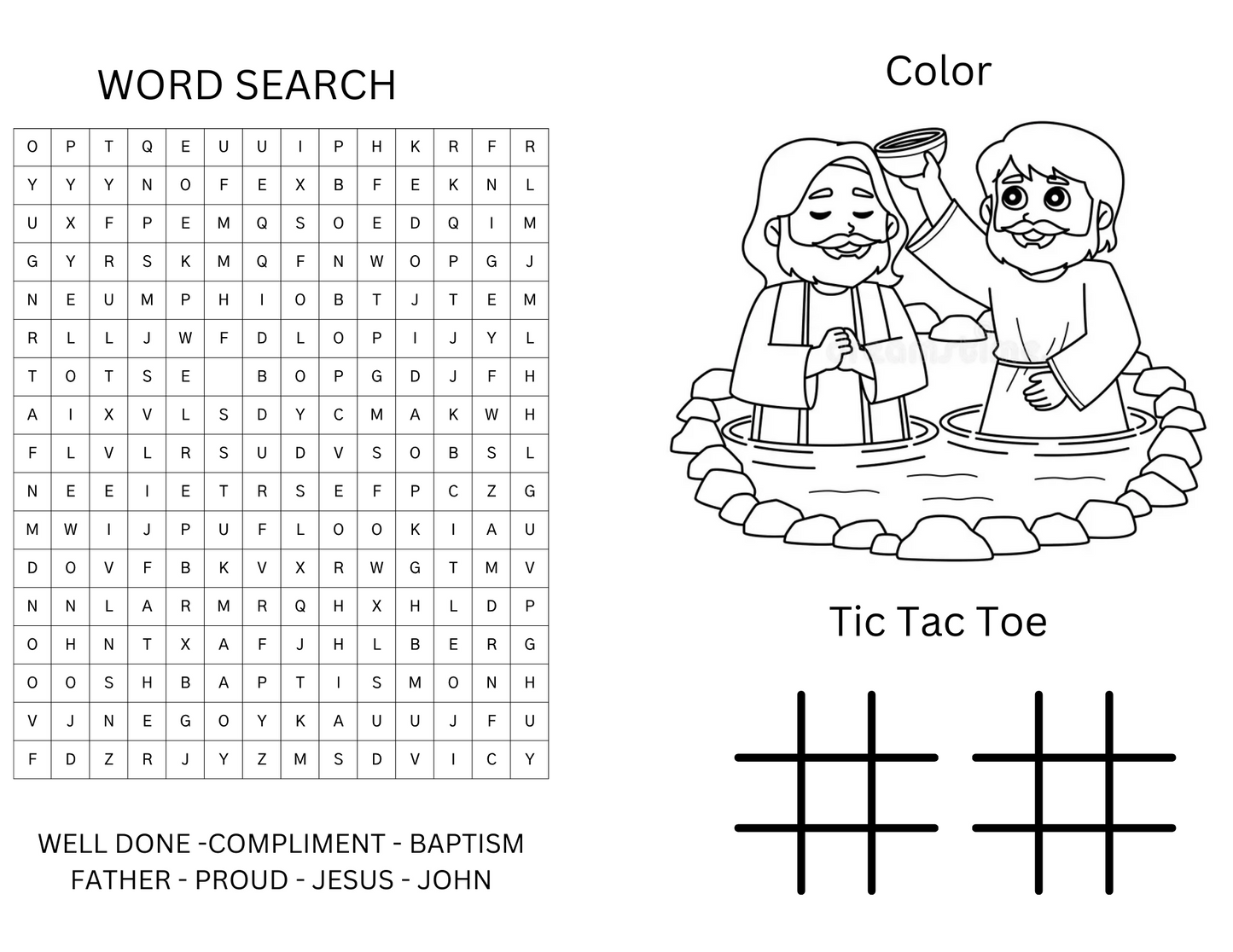 Children's sermon/lesson/activity - I’m so Proud of You - Baptism