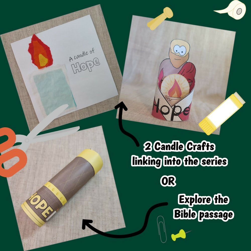 Jeremiah 33 - Advent Candles 1 - Hope - Ministry lesson with Bible crafts