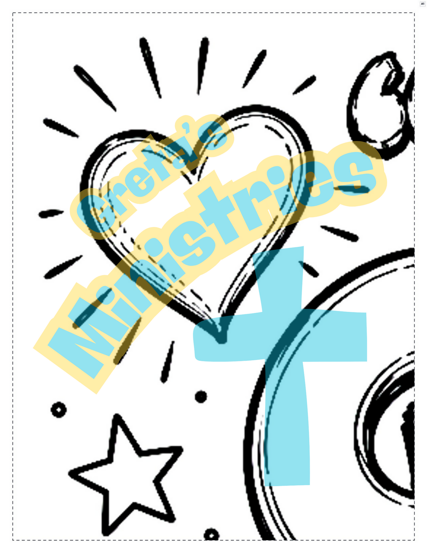 John 3:16 Collaborative Coloring Poster | Class Bible Verse Activity