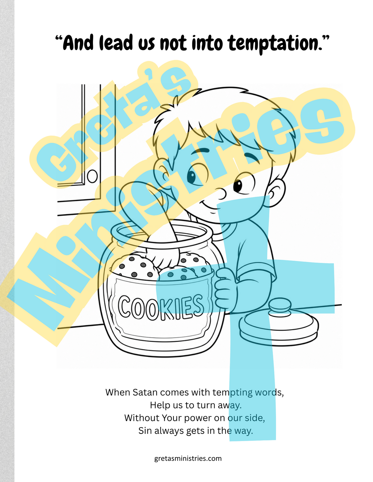 The Lord’s Prayer Coloring Book with Rhyming Explanations | PreK-2nd grade