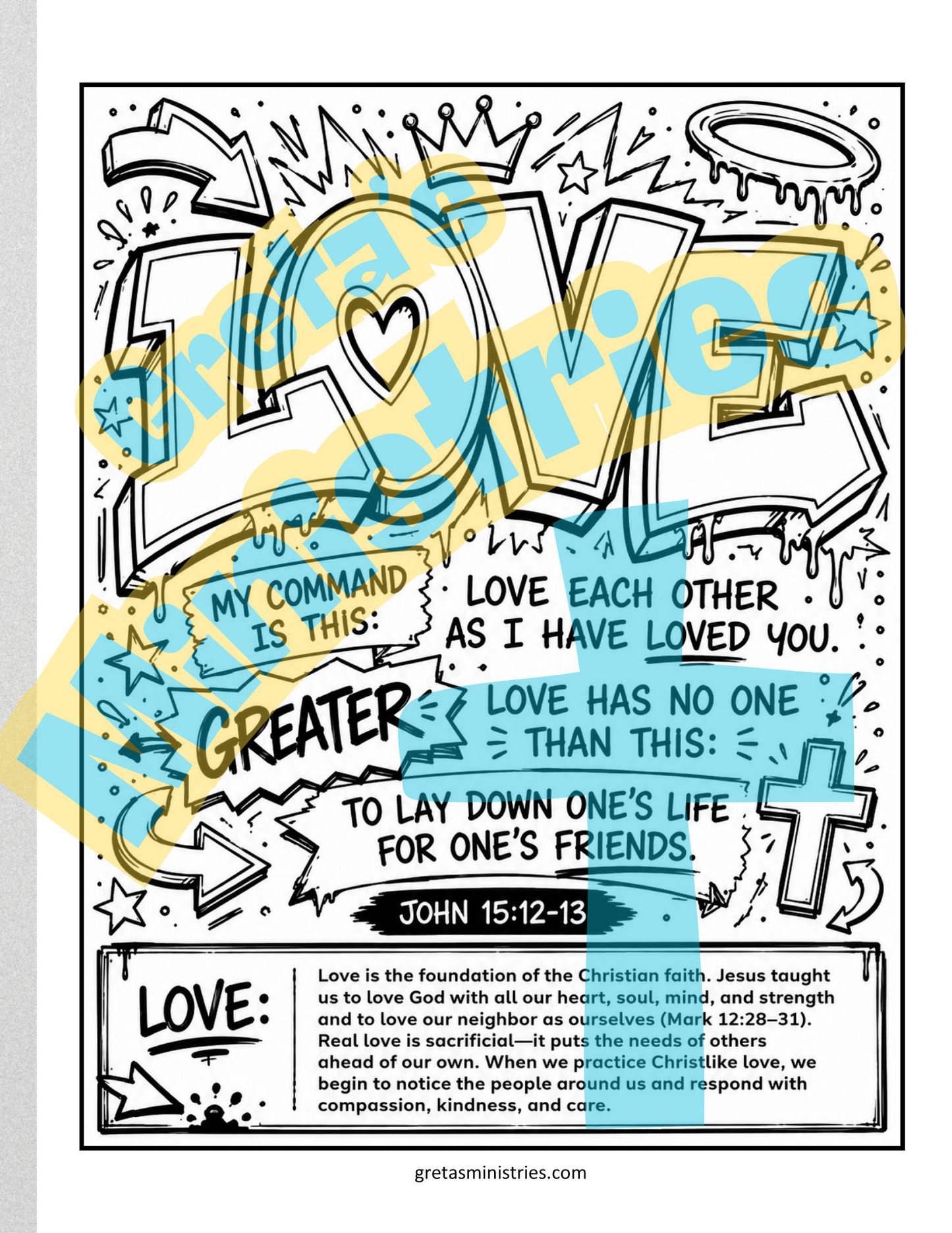 Fruit of the Spirit | Teen Coloring Pages | Bible Verse | Galatians 5:22–23