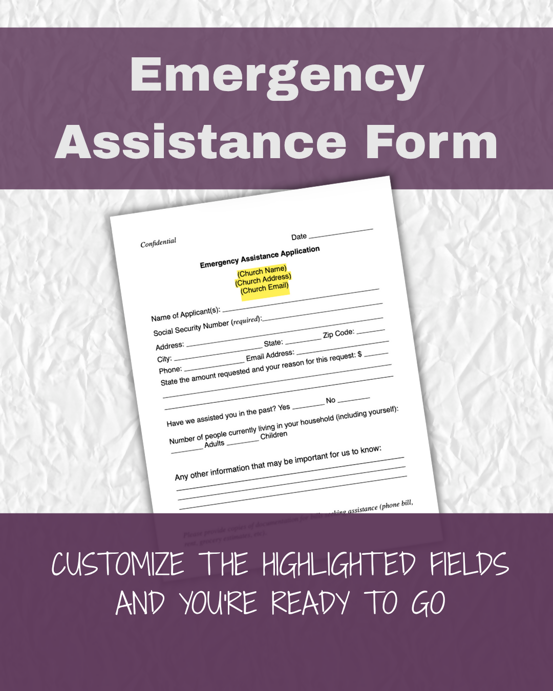 Emergency Assistance Form
