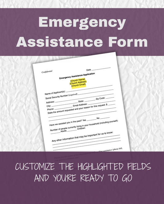 Emergency Assistance Form