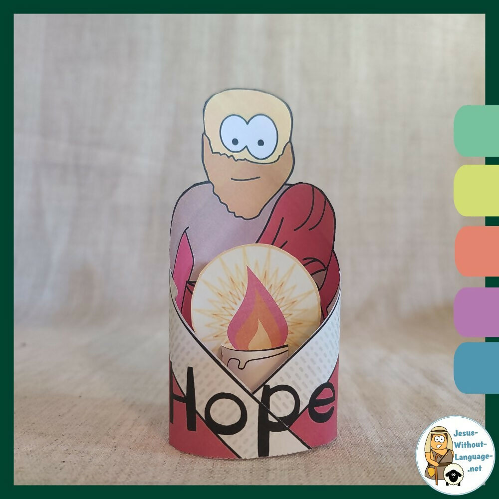 Jeremiah 33 - Advent Candles 1 - Hope - Ministry lesson with Bible crafts