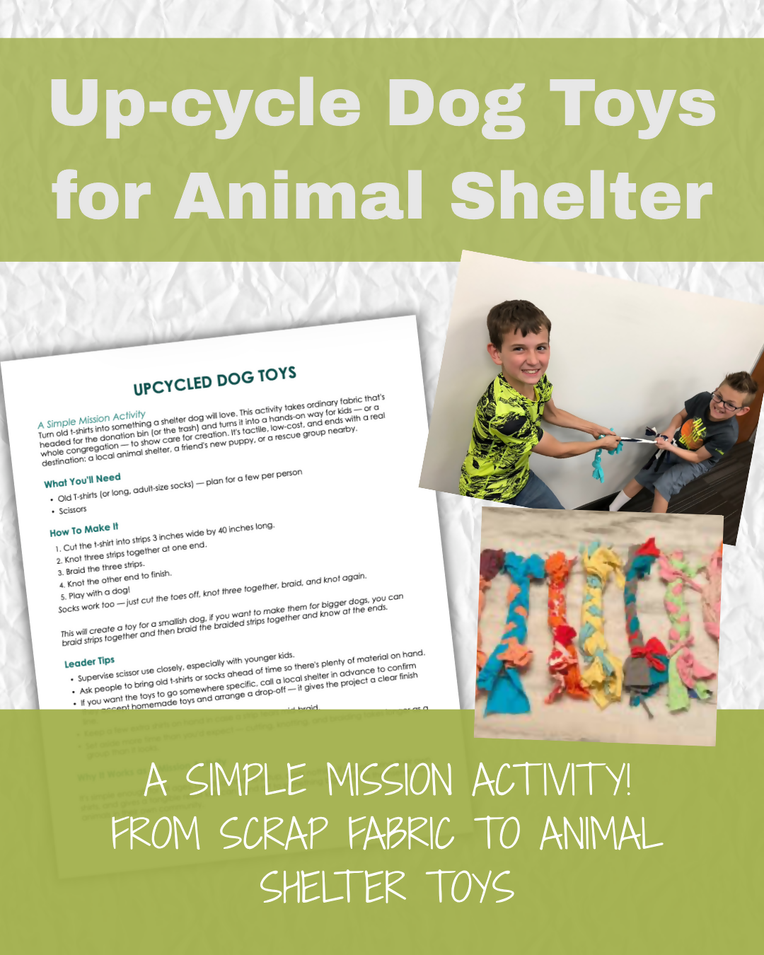 Up-Cycles Dog Toys