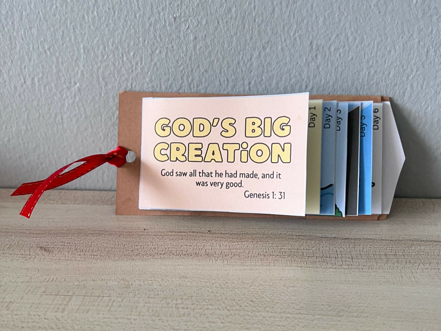 God's Creation Bookmark - Craft for kids
