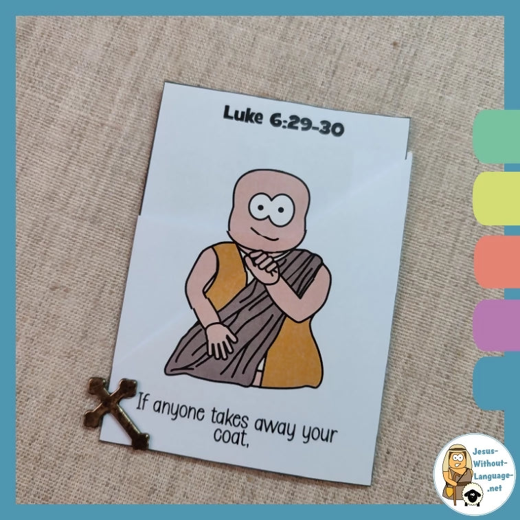 Love Your Enemies (Luke 6) - Kidmin lesson with Crafts and colouring