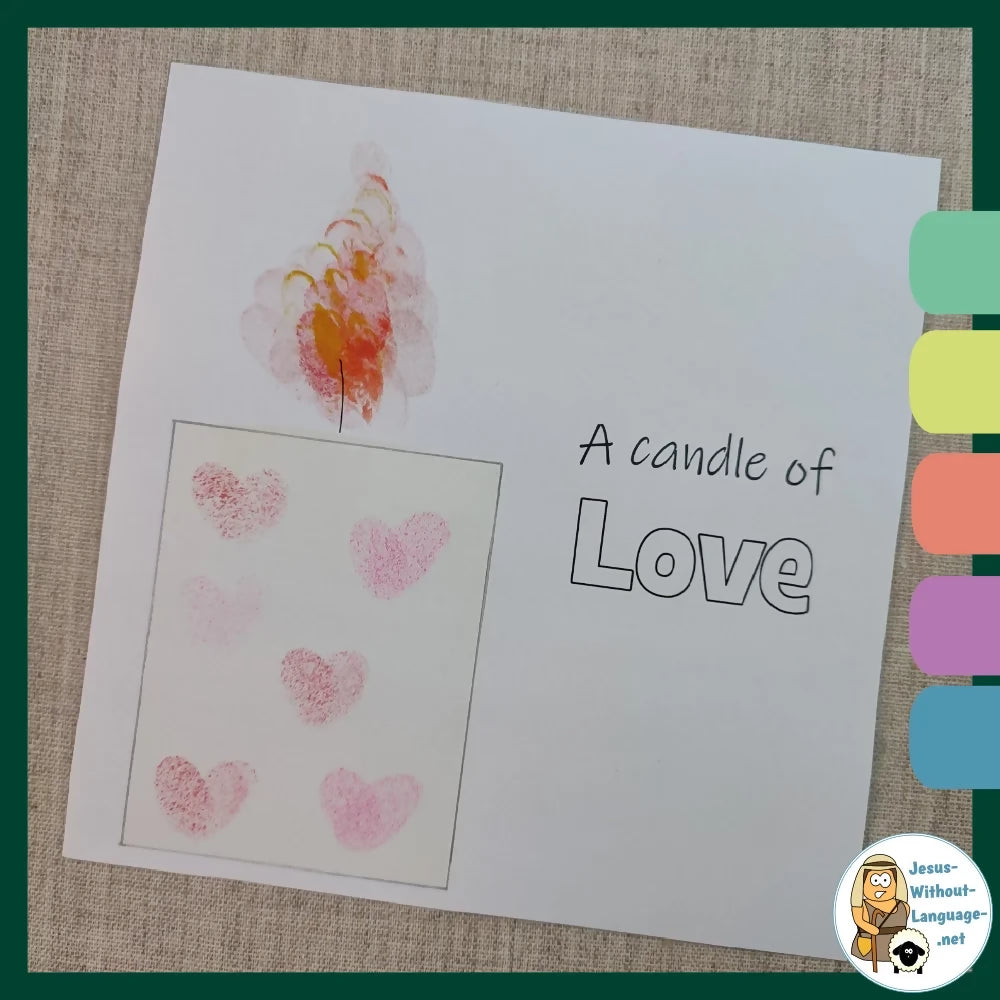 Luke 1 (Zechariah) - Advent Candles 2 - Love - Ministry lesson with Bible crafts