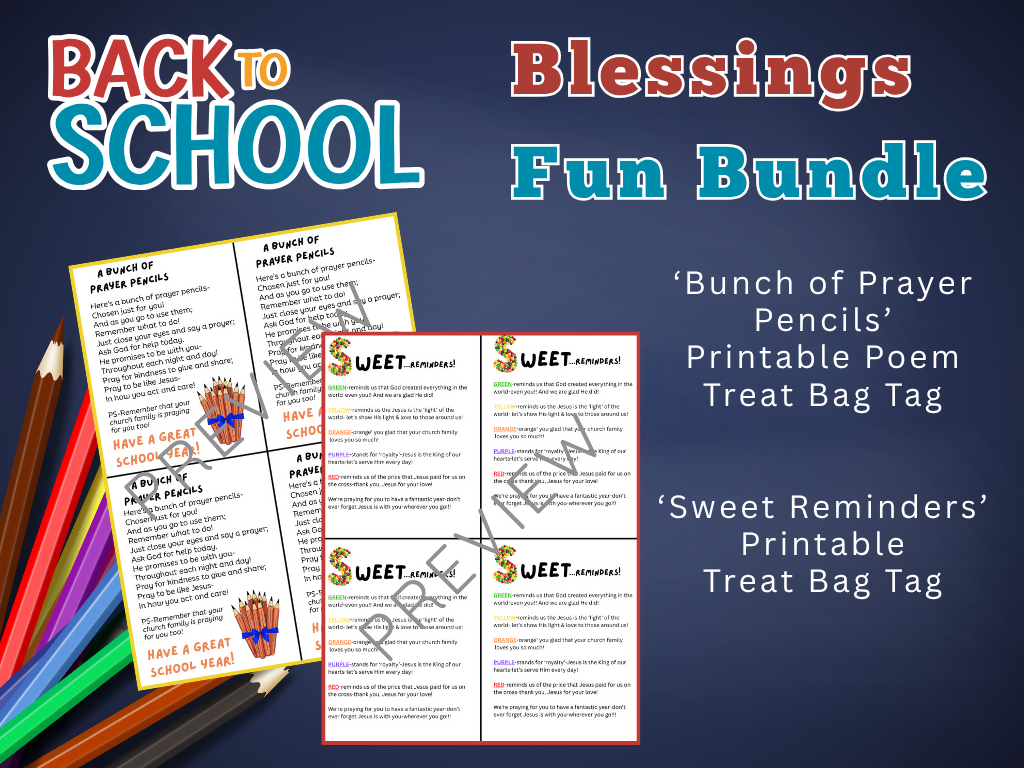 Back to School Blessings Fun KJV