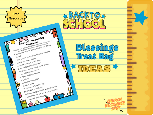 Back to School Blessings Treat Bag Ideas