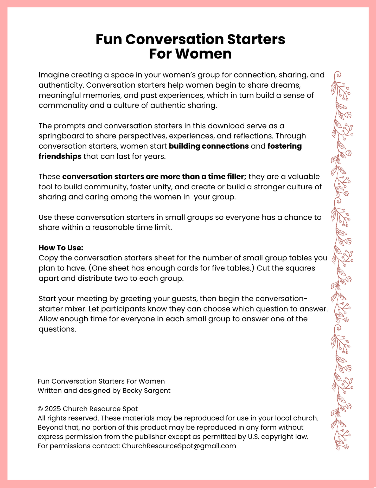 Fun Conversation Starters For Women