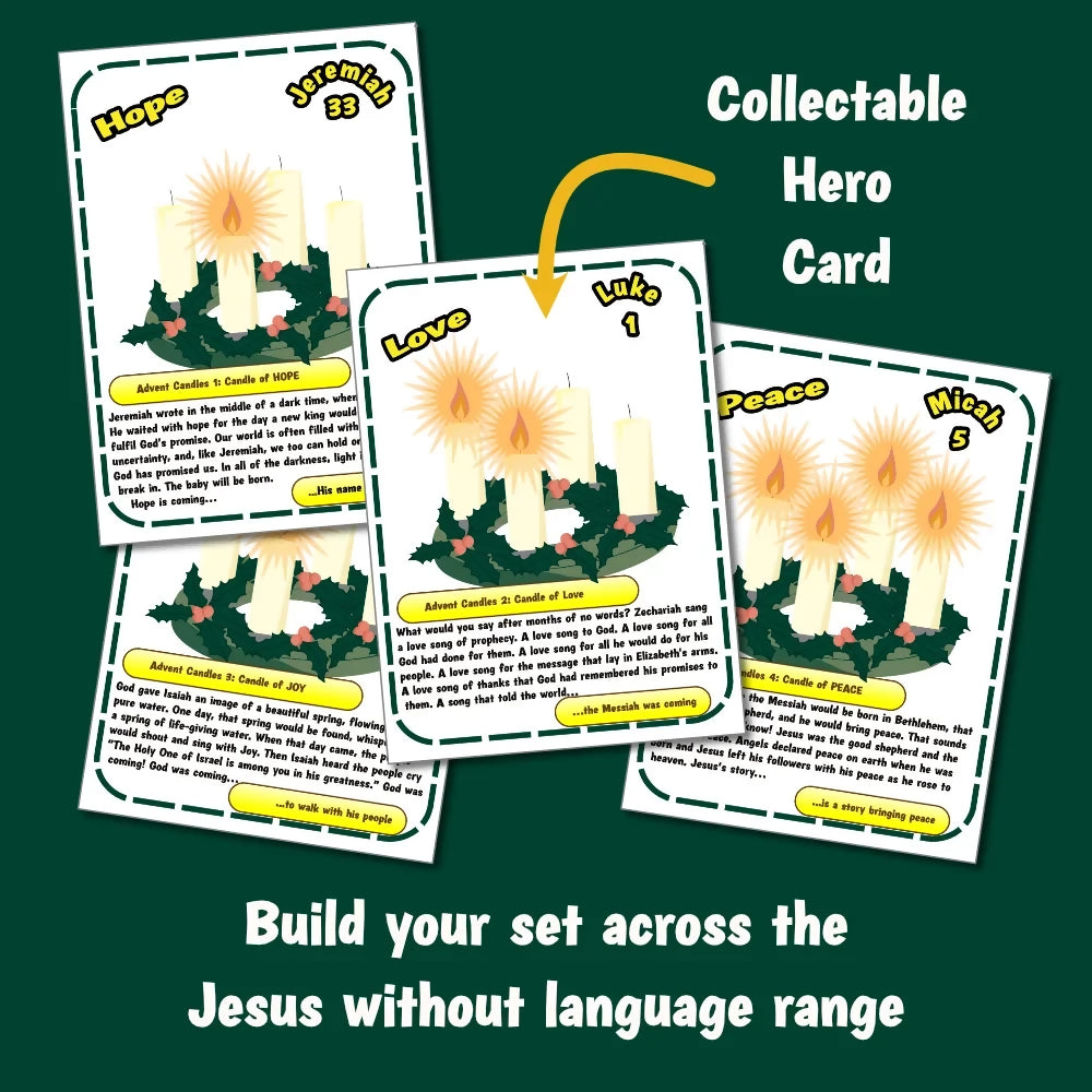 Luke 1 (Zechariah) - Advent Candles 2 - Love - Ministry lesson with Bible crafts