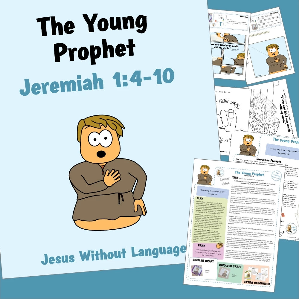 Jeremiah 1 - The Young Prophet | Ministry lesson, Bible crafts, Games