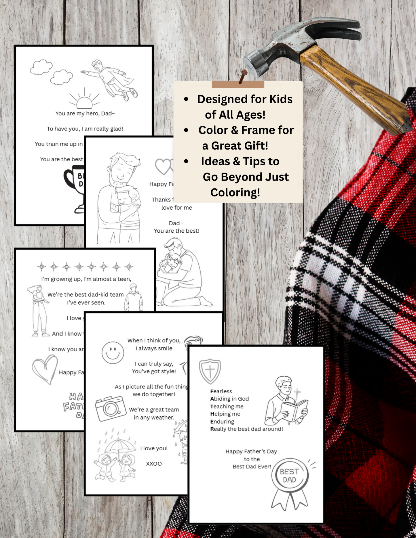 10 Father's Day Poem Craft Sheets