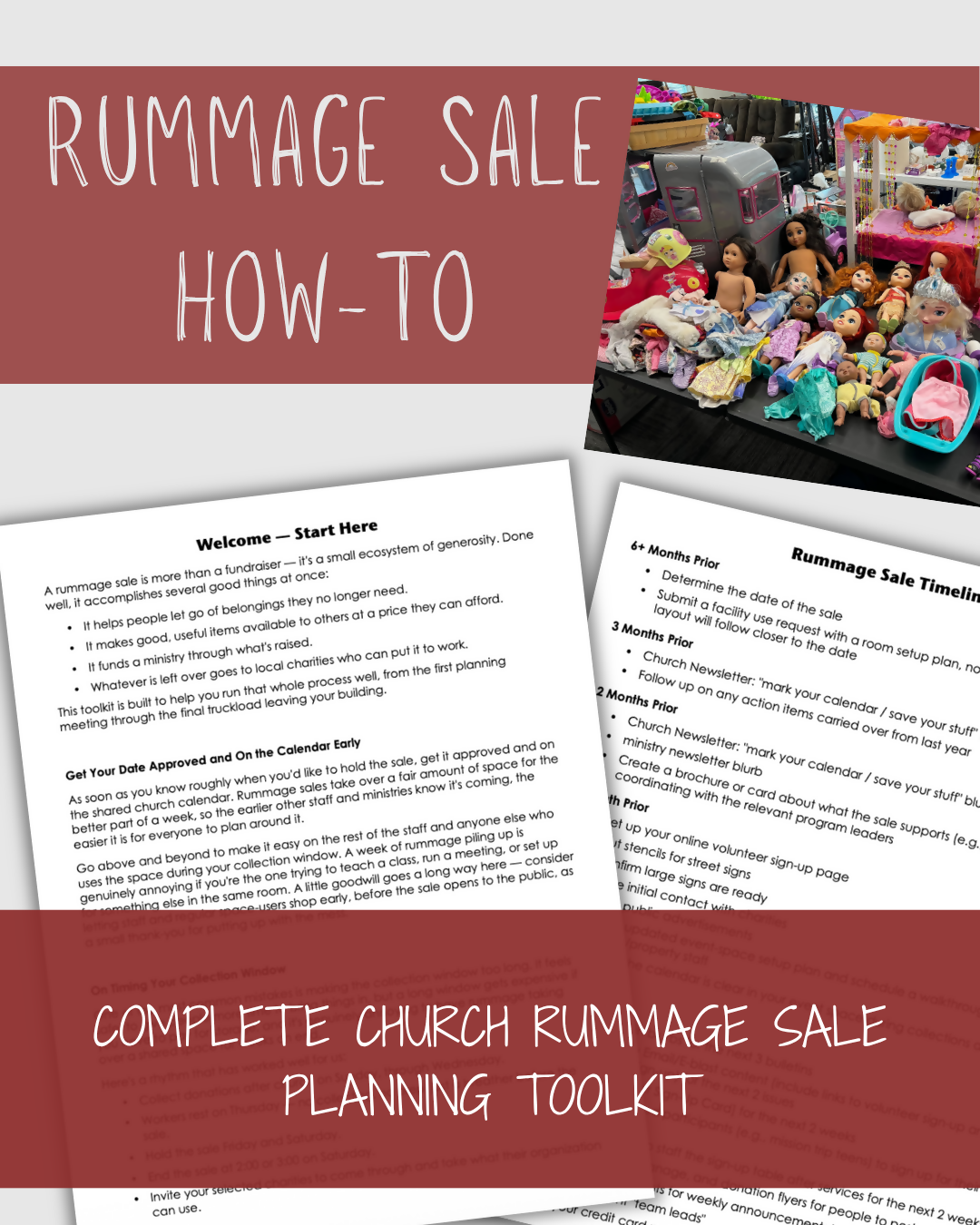 Complete Church Rummage Sale Planning Toolkit