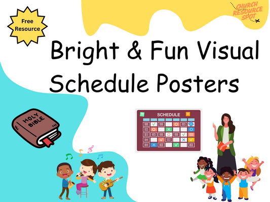 Bright & Fun Visual Schedule Posters