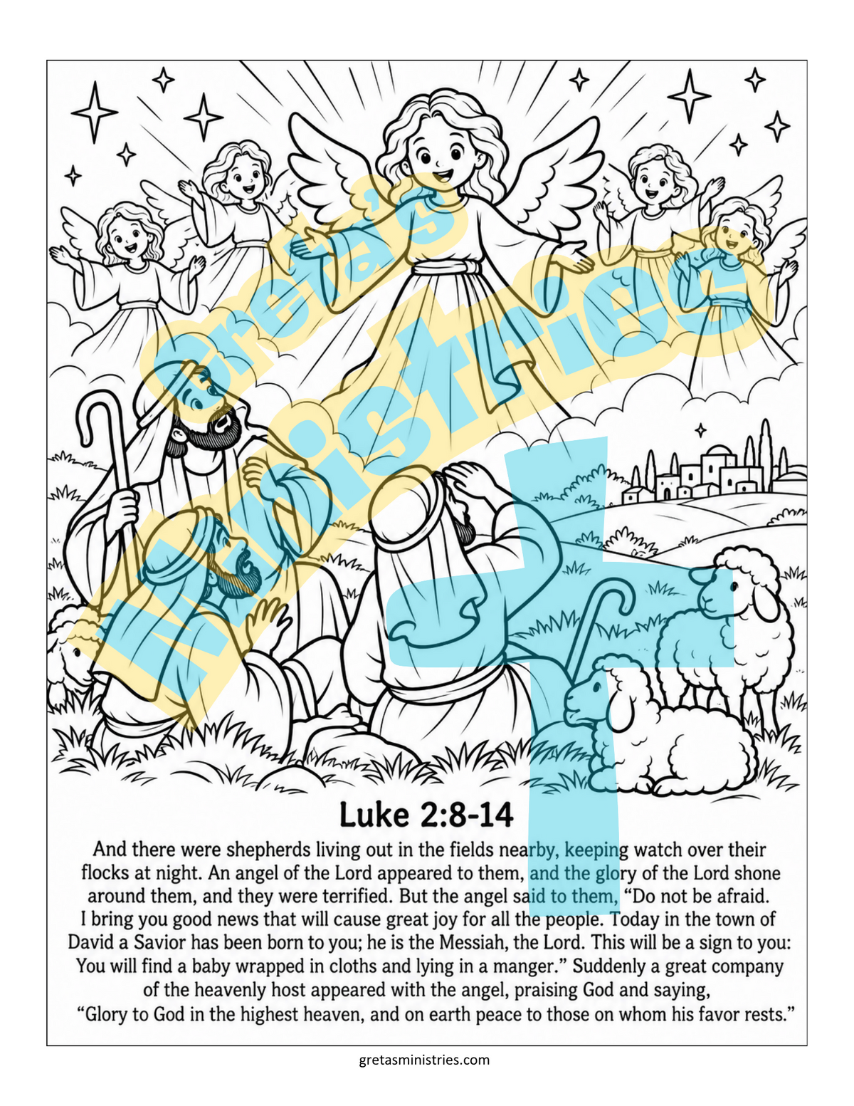 The Birth of Jesus – Christmas Sunday School Lesson | Fun & Games | K–5th Grade