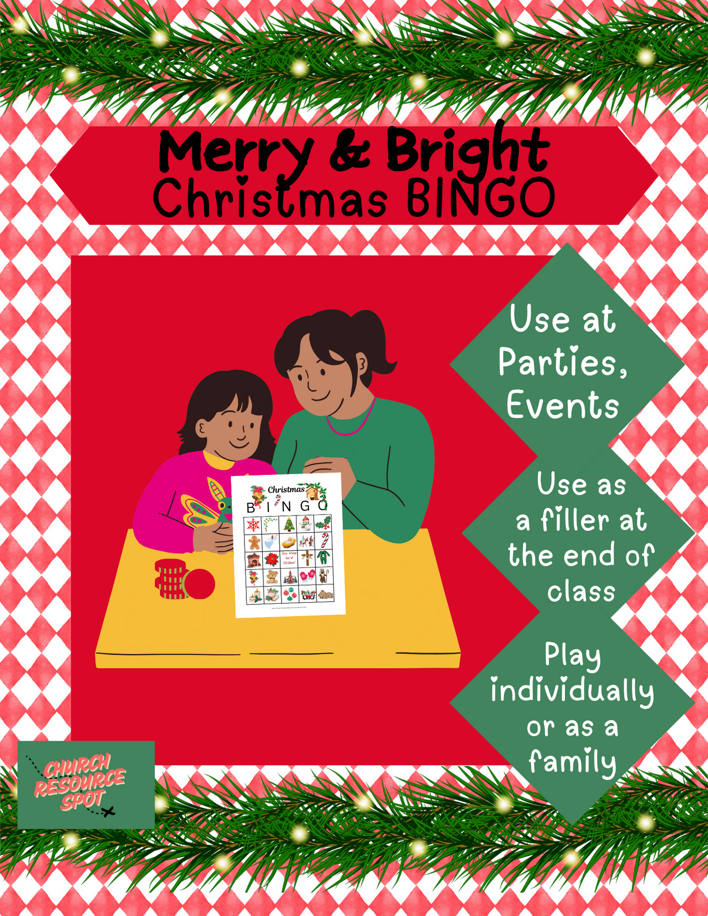Merry & Bright Christmas Bingo