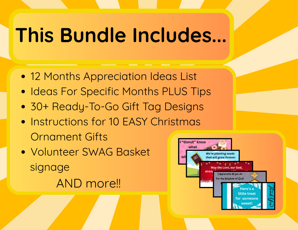 12 Months of Volunteer Appreciation Ideas - KJV