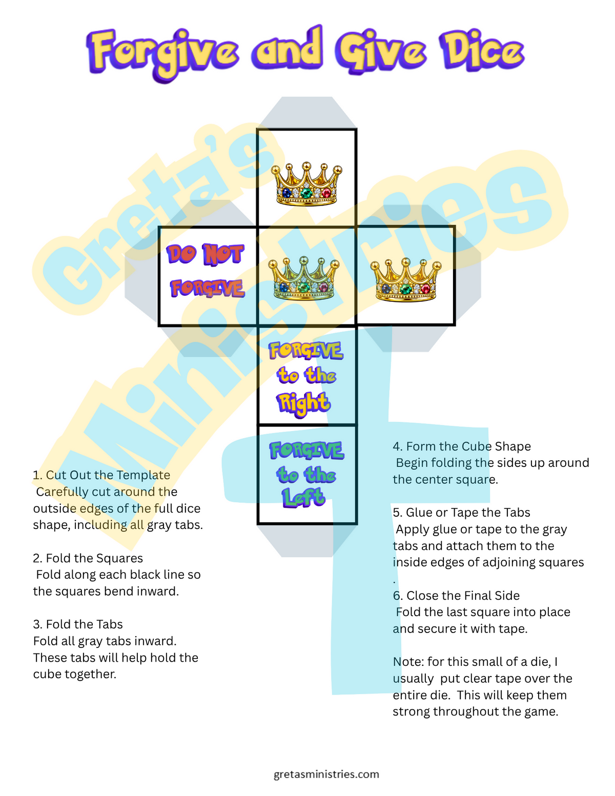 Parable Unforgiving Servant | Sunday School Lesson Plan | Forgive & Give GAME!